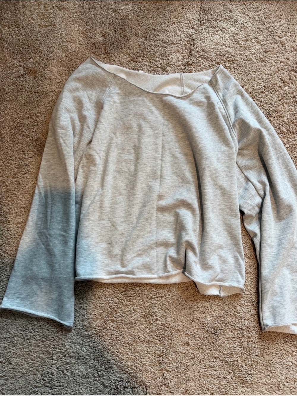 Light Gray Women's yoga crew